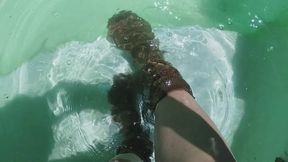 Dripping wet socks