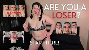 Easy Guide for Losers - Humiliatrix Countess Wednesday Picks Out 3 Clips You Need for Best Humiliation, Degradation, & Mind Fuck - MP4 720p