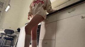 Nata Ocean's no bra no panties action by No Panties TV