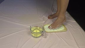 Golden Shower. Foot Fetish and Food Games.