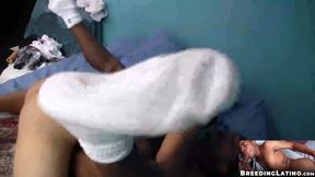 Sexy ass latin twink gets ass pounded by big dick thug