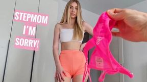 POV Stepmom Sniffs Her Spermy Thong - It's Your Load Not Dad's!