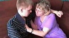 Old Russian hoe from Siberia tops my young cock ardently