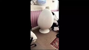 I Get Myself off for You in My Retro Egg Chair