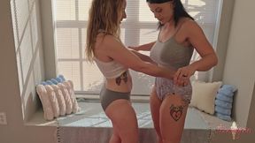 Nadia White and Misty Rein Wedgie Each Other