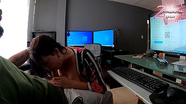 Risky Office Reward: Fucking My Mature Manager Hard On His Desk