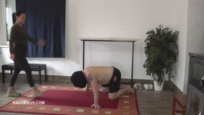 Mistress Jenna kicks the slave in the head again A wmv