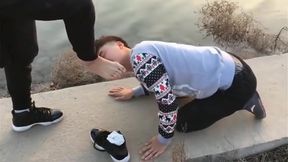 Chinese Twink Slave Fetish And Blowjob In Public