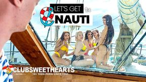 Group sex on a boat with cowgirl riding and pussy lapping