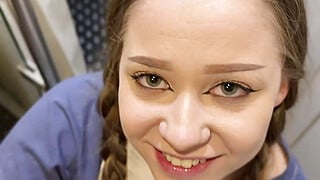 Helped Montanasvibe carry her things on the train, then fucked her in the toilet