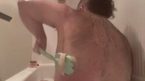 Scrubbing my bear back