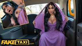 Amateur Taxi Bengali nurse takes a big cock in her her tight Asian pussy with her big tits out