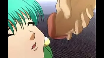 Dragon Ball Z - Bulma levando uma gozada/ Bulma carrying sperm on face