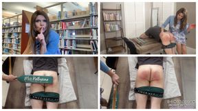 LICKS IN THE LIBRARY!  Librarian Miss Katherine shows you the consequences of broken rules