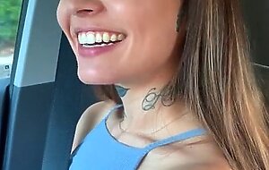 Tattooed Skater Girl Vanessa Vega in Skateboarding and Squirting in Public