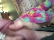 jelqing my pierced cock