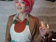 Just Natsuki for Christmas DDLC OmankoVivi Cosplay Music Video Parody