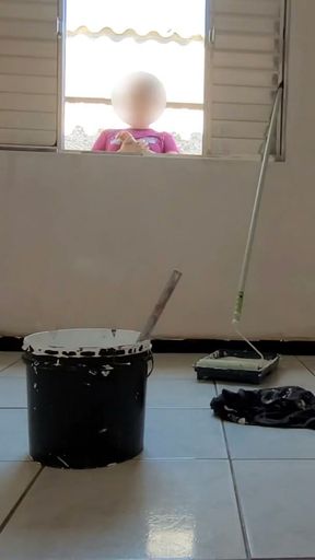 Married housewife cheats on her husband with a painter with a big dick   Clip 1