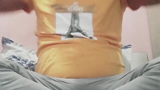 Mom friend watching boy orgasm