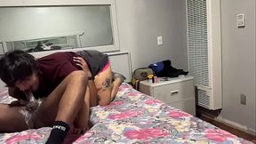 Max roughly throatfucks Chainsaw hard and deep, and gives her a thick load! Breeding her throat was heaven!