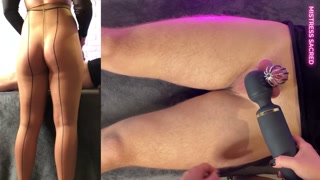 Spanking &amp; Ruined Orgasm in Chastity Cage