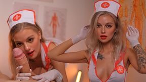 Horny Nurse In Latex Gloves Has Her Own Treatment Method