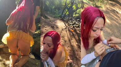 Elfa gets fucked raw by a horny farmer in the woods