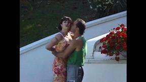 Hotty babe sucks and rides huge vintage cock in classic style