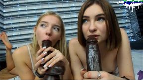 Cute Russian Lesbian Teens having fun on webcam