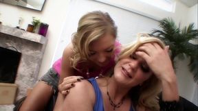 She gobbles down as much of that meat pipe as she can handle and then gets fucked in...