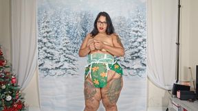 Sexy BBW Strip Tease for Christmas