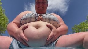 Summer Day Slushie Speed Chug and Belly Sloshing