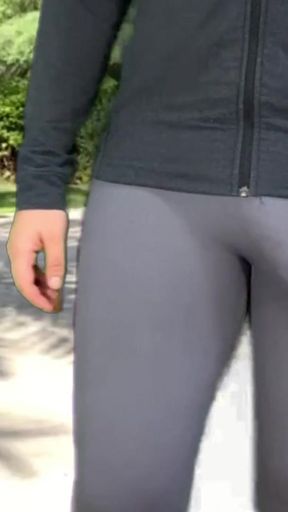 Epic moment from "Monster cock shemale public in tight pants"
