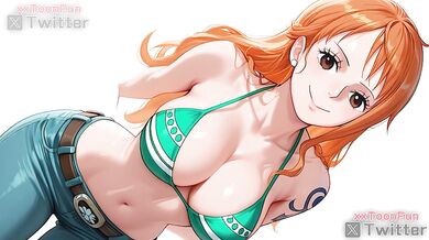 One Piece hentai Adult animation - Nami Blow Job Hand Job Tits Job Hentai animation by xxtoonfun