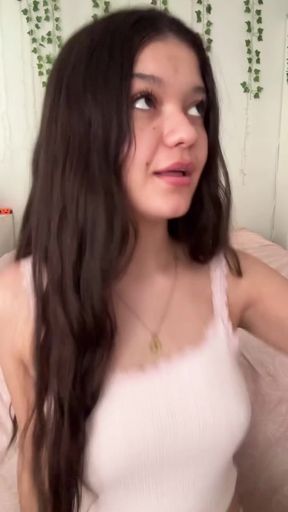Tiny teen teases tits on OnlyFans