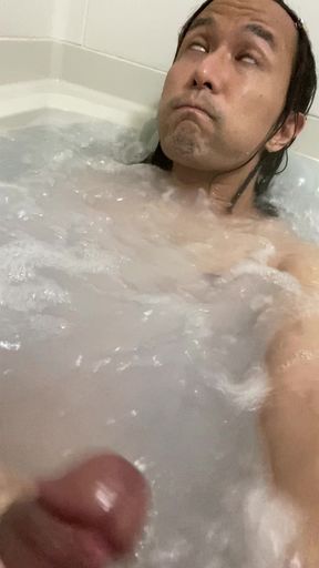 The semen that didn't come out is getting hard,
