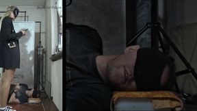 dancing on a head in socks starring Alice (two view)