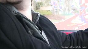 Amateur public tart sucks on little prick