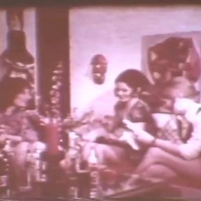 Vintage Lesbian Hairy Pussy MILF Licking Party