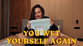 Adult Diaper Accident Wet Pants Cleanup & Humiliating Change