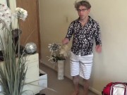 University Math Major Virgin gets naked finally for a Guy!