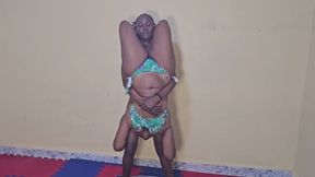 Deidre Vs Vera piledriver with bikinis