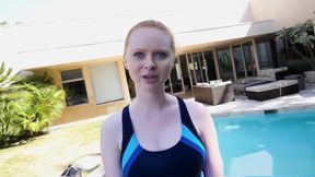 Horny ginger fucked by swimming coach