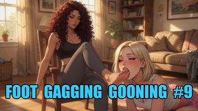 Foot Gagging Gooning #9: Surrender to Deep Foot Gagging