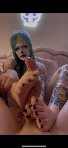Slippery clown feet make a mess