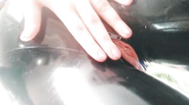MILF rubber catsuit facesitting POV seduces her wet hole