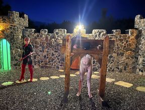 HELLISH CANE BEATINGS in the night - GOTHIC SLAVERY