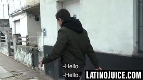 Pierced boy sucks cock POV then takes outdoor bareback