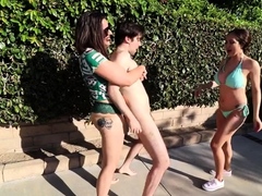 Lady V Goddess Rocky Creepy Neighbor Ballbusting