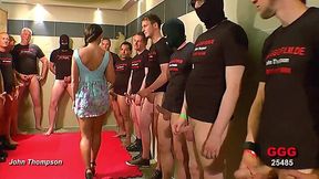 Hung Stud John Thompson Drills Horny Russian Slut in Her First Gangbang Fuckfest